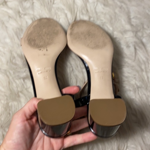 Like new Miu Miu Patent Leather Two tone block heel sandals - Picture 8 of 10
